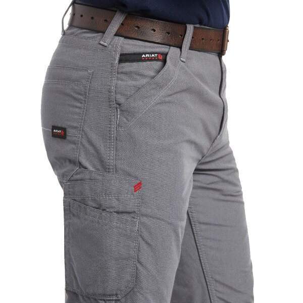 Ariat FR M4 Relaxed DuraLight Ripstop Boot Cut Pant in Gray